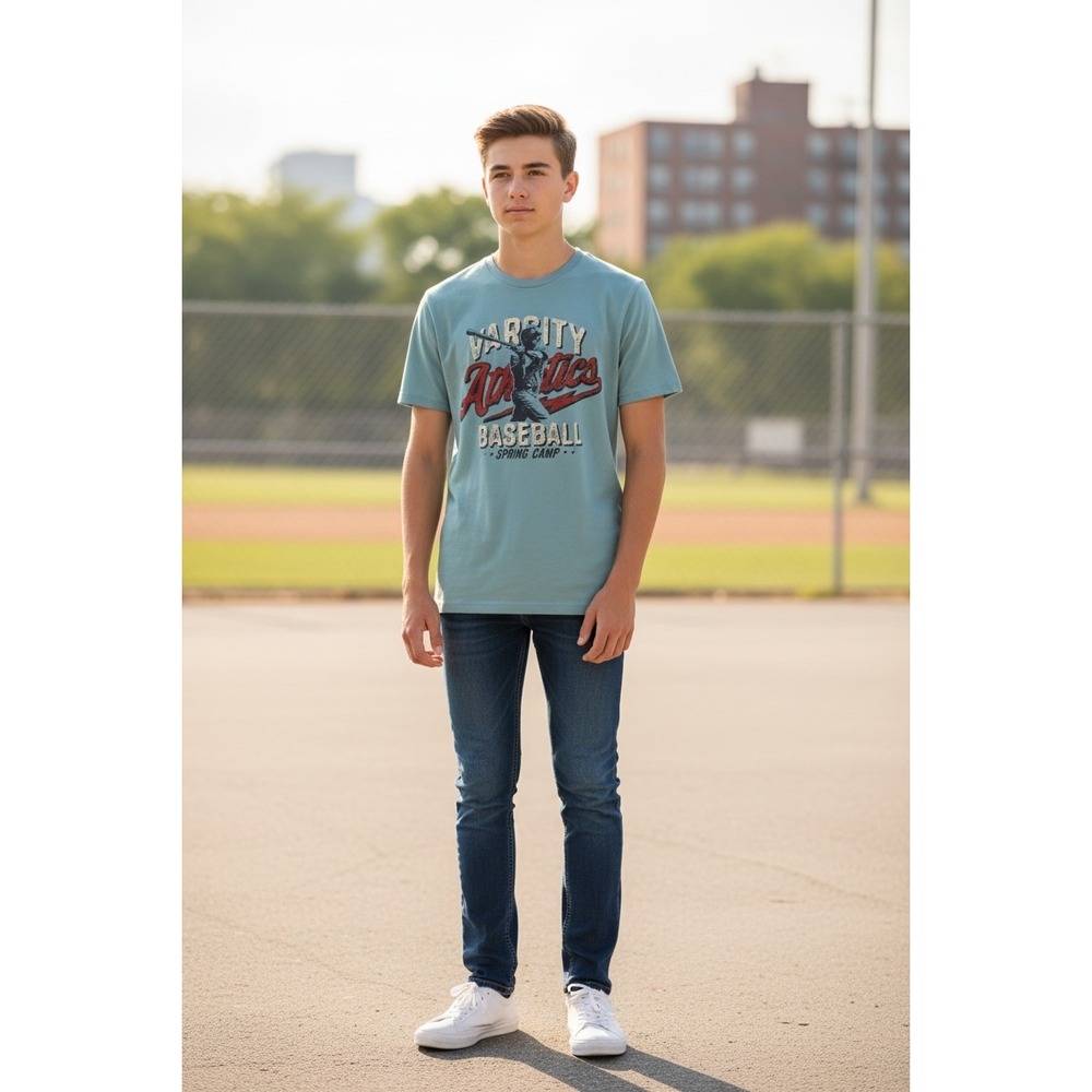 Levi's Kids Baby Blue Varsity Graphic Tee